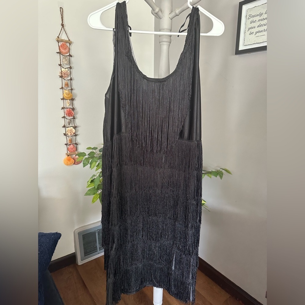 California Costumes Black Flapper Dress - Picture 3 of 7